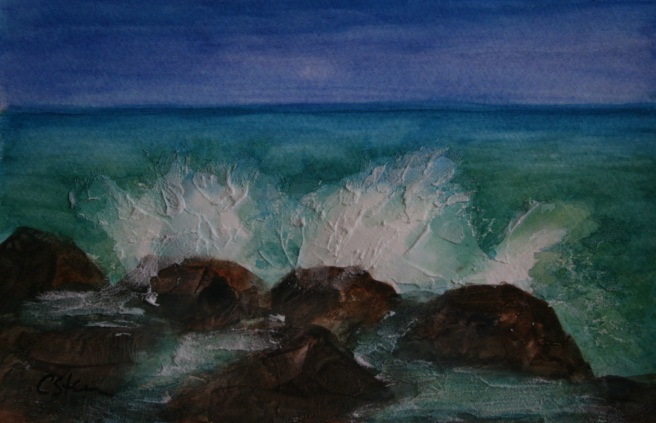 waves on rocks watercolor ground IMG_2212